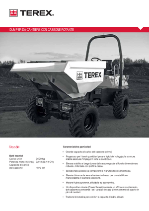 Wozidła kołowe Terex TA 3.5 SH