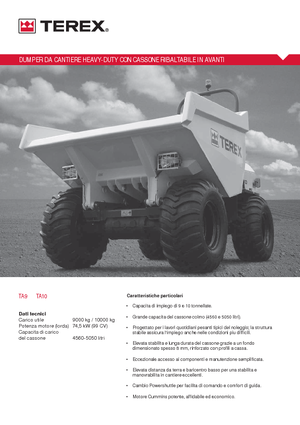 Wozidła kołowe Terex TA 9