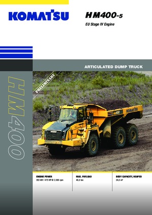 Wozidła przegubowe Komatsu HM400-5E0