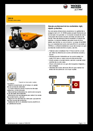 Wozidła kołowe Wacker Neuson DW50