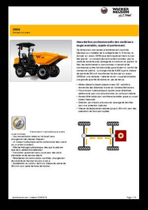 Wozidła kołowe Wacker Neuson DW50