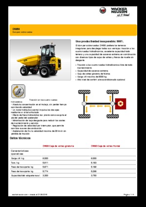 Wozidła kołowe Wacker Neuson DW90