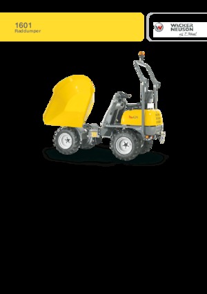 Wozidła kołowe Wacker Neuson 1601 