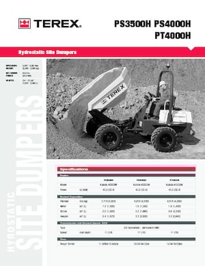 Wozidła kołowe Terex PS 3500 H