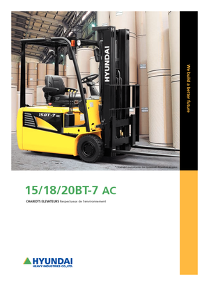 Wózki widłowe elektryczne Hyundai 18 BT 7 ac