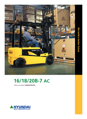 Wózki widłowe elektryczne Hyundai 18 B 7