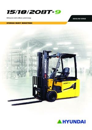 Wózki widłowe elektryczne Hyundai 20 BT 9 ac