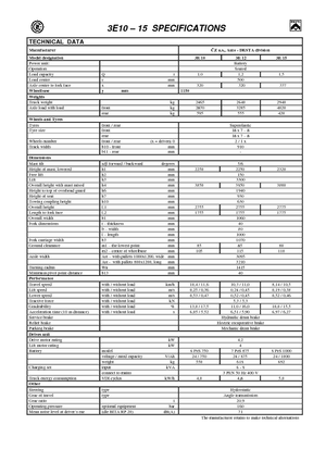 Wózki widłowe elektryczne Desta 3 E 10