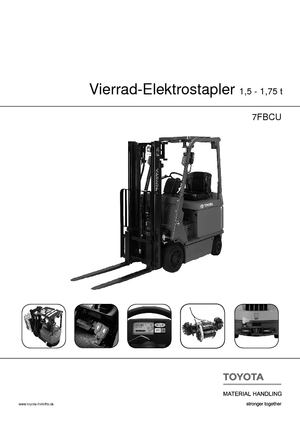 Wózki widłowe elektryczne Toyota 7 FBCU 18