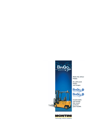 Wózki widłowe elektryczne Montini Bingo 204 CSM