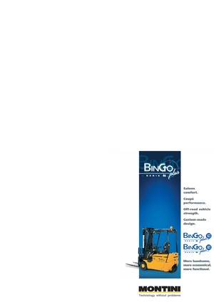 Wózki widłowe elektryczne Montini Bingo plus N 163 CSM
