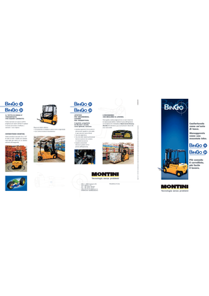 Wózki widłowe elektryczne Montini Bingo plus N 204