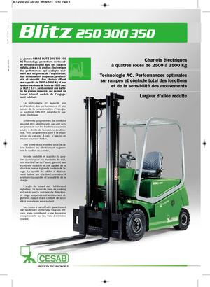 Wózki widłowe elektryczne Cesab Blitz 300 L AC