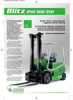 Wózki widłowe elektryczne Cesab Blitz 300 L AC