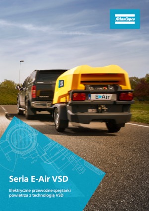 Przenośne sprężarki i kompresory powietrza - wyskoprężne, elektryczne i spalinowe Atlas Copco E-Air H250 VSD