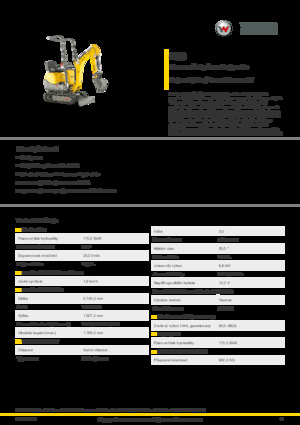 Elektryczne koparki gąsienicowe Wacker Neuson 803 dual power 