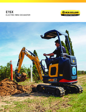 Elektryczne koparki gąsienicowe New Holland E15X