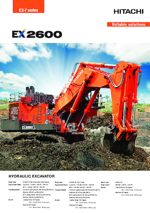 Elektryczne koparki gąsienicowe Hitachi EX2600-7E