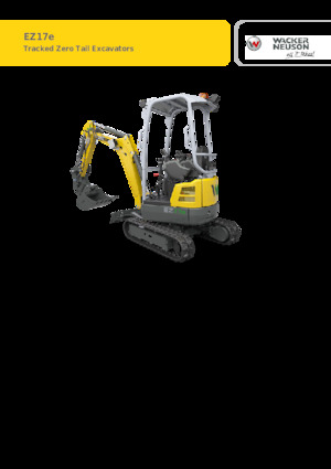 Elektryczne koparki gąsienicowe Wacker Neuson EZ17e-2