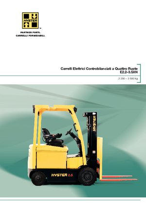 Wózki widłowe elektryczne Hyster E3.0XN