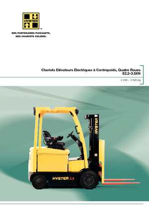 Wózki widłowe elektryczne Hyster E3.0XN