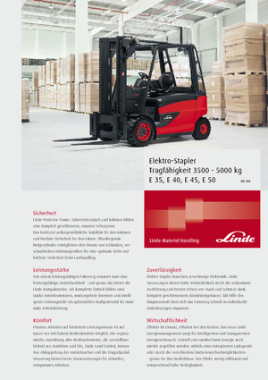 Wózki widłowe elektryczne Linde E 40/600 L