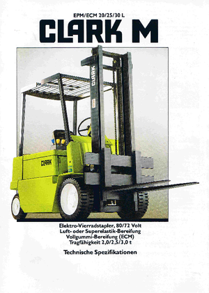 Wózki widłowe elektryczne Clark ECM 30 L