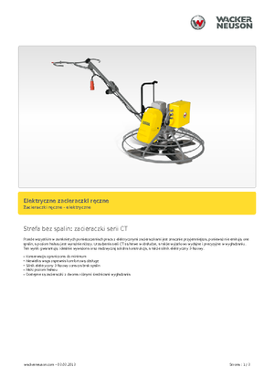 Zacieraczki samojezdne Wacker Neuson CT 36-400 E