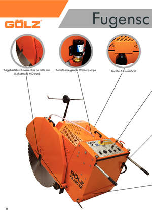 Przecinarki jezdne Gölz FS 250 SE