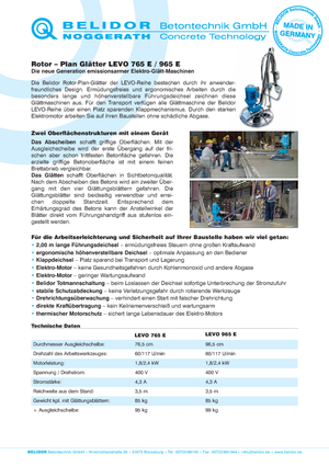 Zacieraczki samojezdne Belidor-Noggerath Levo 965 E