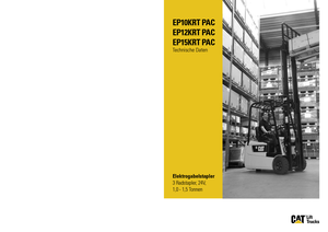 Wózki widłowe elektryczne Caterpillar EP15K RT PAC