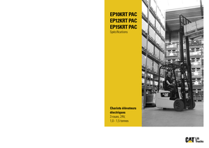 Wózki widłowe elektryczne Caterpillar EP15K RT PAC