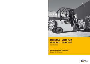 Wózki widłowe elektryczne Caterpillar EP35K PAC