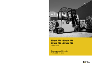 Wózki widłowe elektryczne Caterpillar EP35K PAC