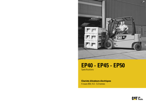 Wózki widłowe elektryczne Caterpillar EP50