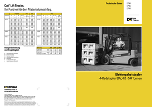 Wózki widłowe elektryczne Caterpillar EP50