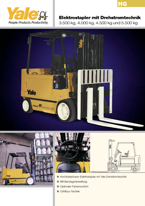 Wózki widłowe elektryczne Yale ERC 45 HG