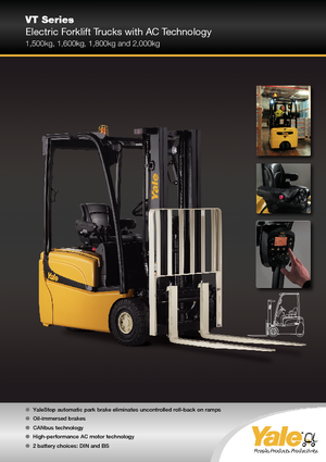 Wózki widłowe elektryczne Yale ERP 18 VT
