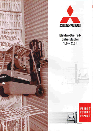 Wózki widłowe elektryczne Mitsubishi FB 18 KT