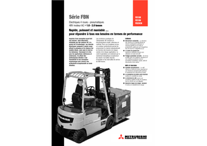 Wózki widłowe elektryczne Mitsubishi FB 16 N