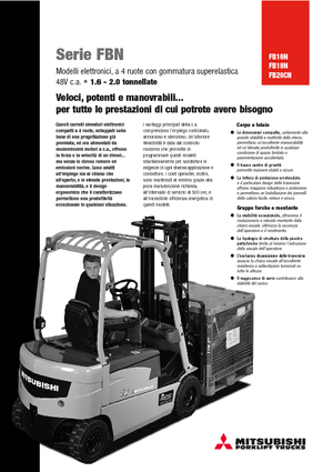 Wózki widłowe elektryczne Mitsubishi FB 16 N