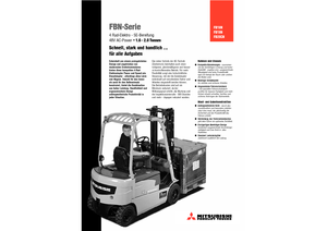 Wózki widłowe elektryczne Mitsubishi FB 16 N