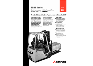 Wózki widłowe elektryczne Mitsubishi FB 20 NT ac