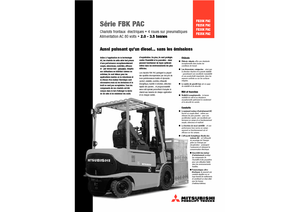 Wózki widłowe elektryczne Mitsubishi FB 30 KPAC