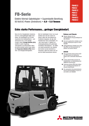 Wózki widłowe elektryczne Mitsubishi FB45