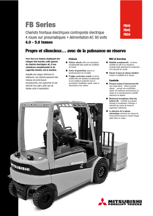 Wózki widłowe elektryczne Mitsubishi FB50