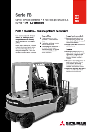 Wózki widłowe elektryczne Mitsubishi FB50