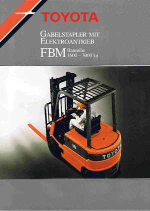 Wózki widłowe elektryczne Toyota FBM 25