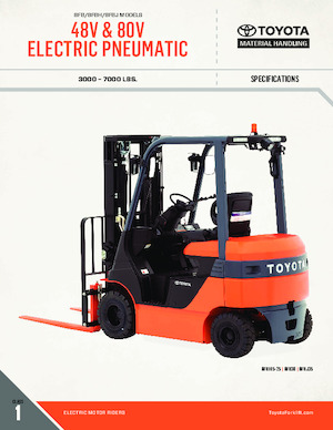 Wózki widłowe elektryczne Toyota 8FBH25