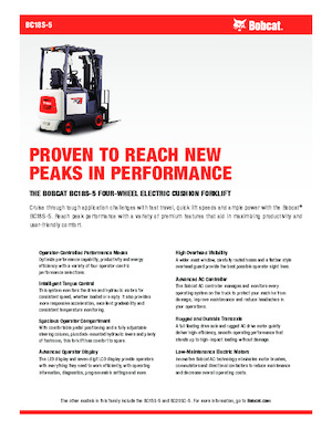 Wózki widłowe elektryczne Bobcat BC18S-5